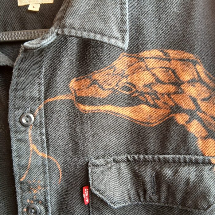 Veste medusa Levi's, collaboration upcycling CASSYOUGO